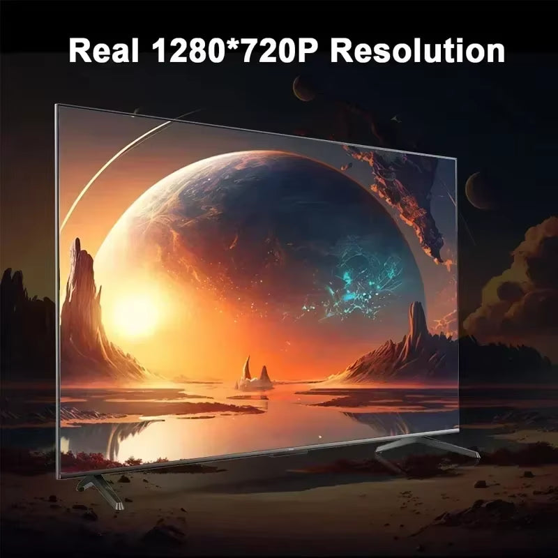 2025 New Projector HY300 PRO 4K Android 11 Dual Wifi6 260ANSI Allwinner H713 BT5.0 1080P 1280*720P Home Cinema Outdoor Projetor