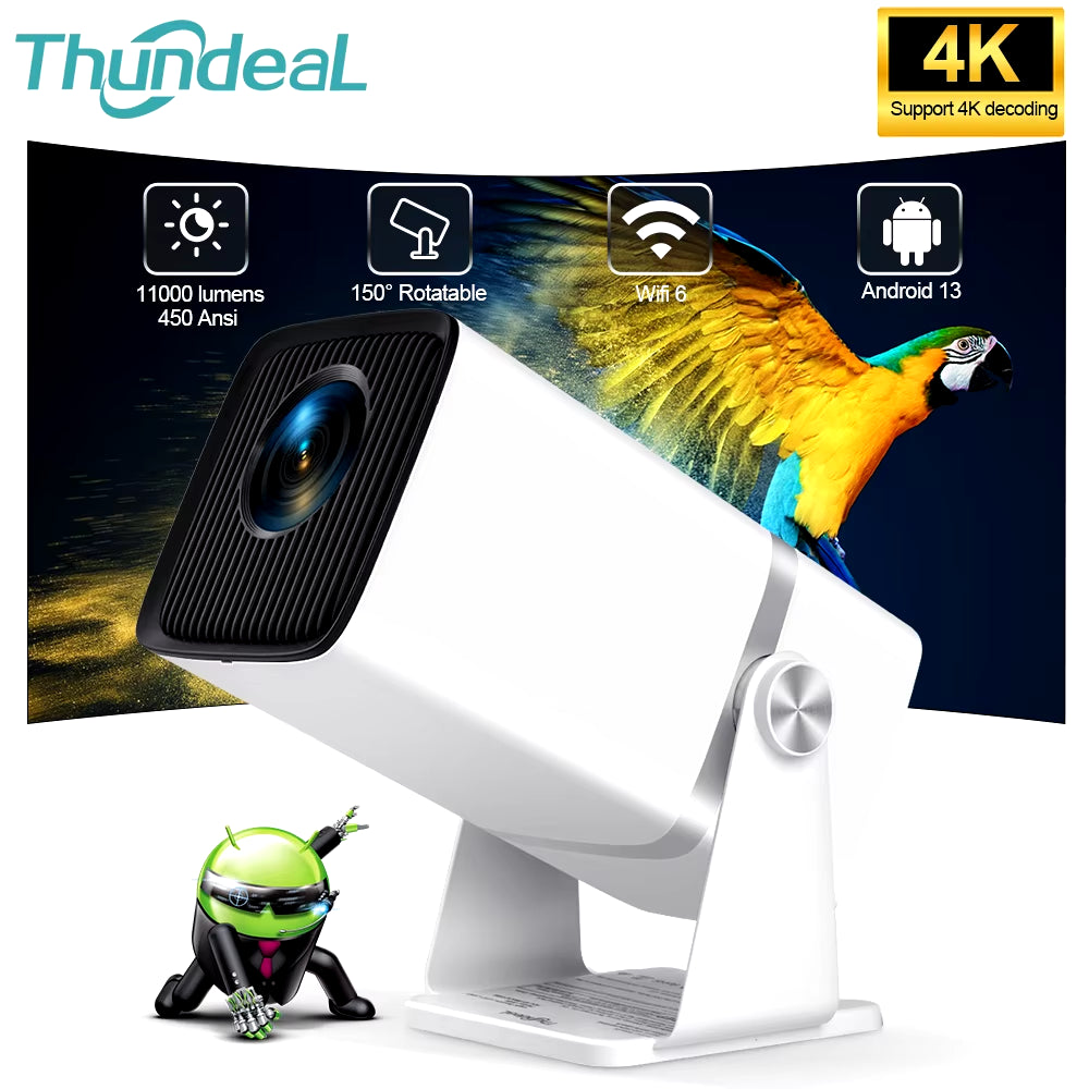 4K Full HD Projector FHD TD80W Android Wifi 3D Home Theater TD80 Portable Beam Projector Meeting Video Movie PK HY320