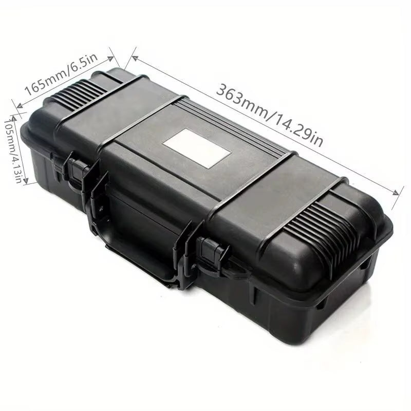 Water-Repellent Hard Carry Tool Case Bag Organizer Storage Box,Camera Sealed Shockproof Safety Instrument Toolbox with Sponge