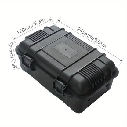 Water-Repellent Hard Carry Tool Case Bag Organizer Storage Box,Camera Sealed Shockproof Safety Instrument Toolbox with Sponge