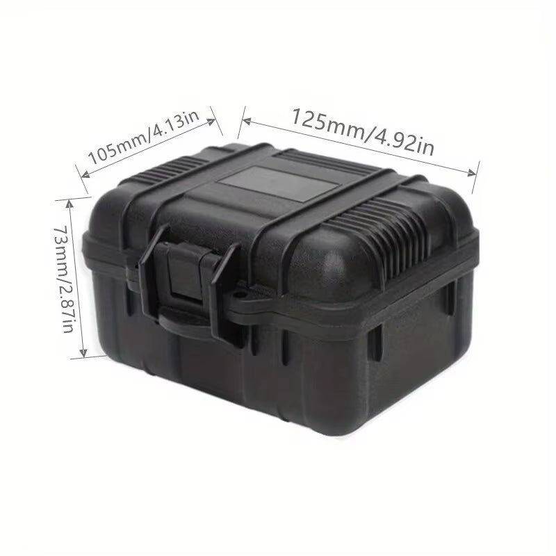 Water-Repellent Hard Carry Tool Case Bag Organizer Storage Box,Camera Sealed Shockproof Safety Instrument Toolbox with Sponge