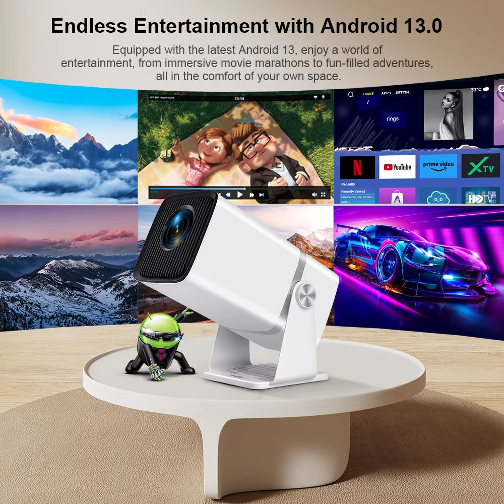 4K Full HD Projector FHD TD80W Android Wifi 3D Home Theater TD80 Portable Beam Projector Meeting Video Movie PK HY320