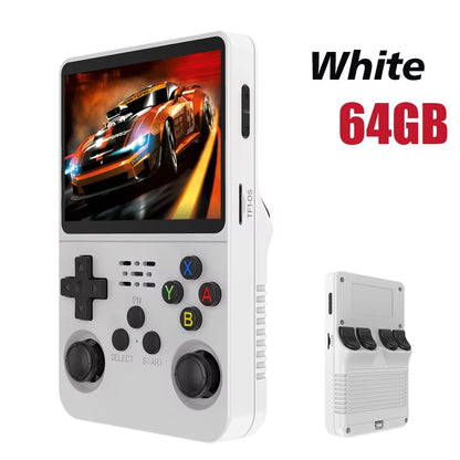 128G Retro Handheld Game Console Linux System 3.5 Inch IPS Screen Portable Pocket Video Player 2 Joystick 64G Games Kid Gift