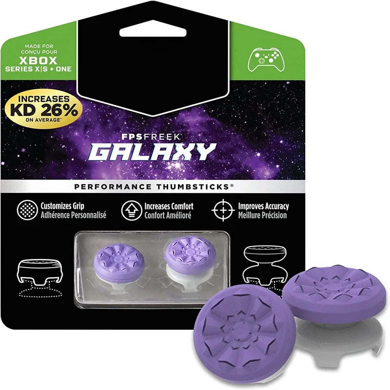 NEW 2PCS Freek Galaxy Performance Thumb Grip Caps Silicone Analog Stick Caps Cover for Xbox Series X/S Controller Silicone Cap