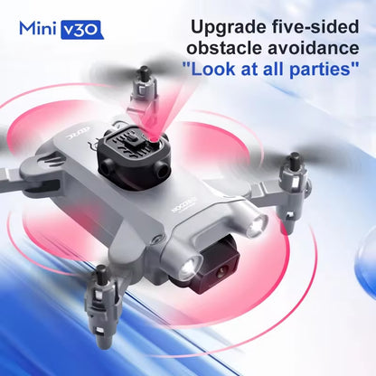 XIAOMI 4DRC V30 Mini Drone with Camera HD 4K 1080P FPV RC Drones Profesional Five-Sided Obstacle Avoidance Helicopter Drone Toy