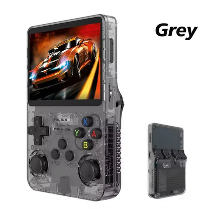 128G Retro Handheld Game Console Linux System 3.5 Inch IPS Screen Portable Pocket Video Player 2 Joystick 64G Games Kid Gift