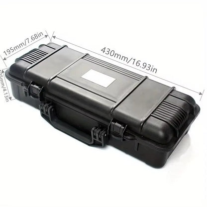 Water-Repellent Hard Carry Tool Case Bag Organizer Storage Box,Camera Sealed Shockproof Safety Instrument Toolbox with Sponge