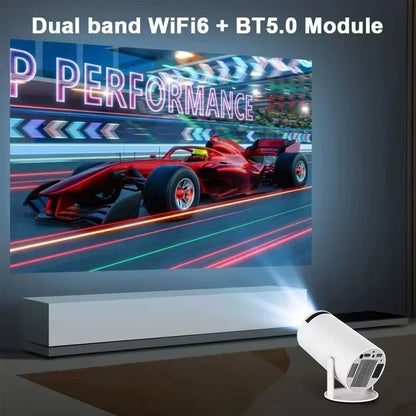 2025 New Projector HY300 PRO 4K Android 11 Dual Wifi6 260ANSI Allwinner H713 BT5.0 1080P 1280*720P Home Cinema Outdoor Projetor