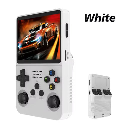 128G Retro Handheld Game Console Linux System 3.5 Inch IPS Screen Portable Pocket Video Player 2 Joystick 64G Games Kid Gift